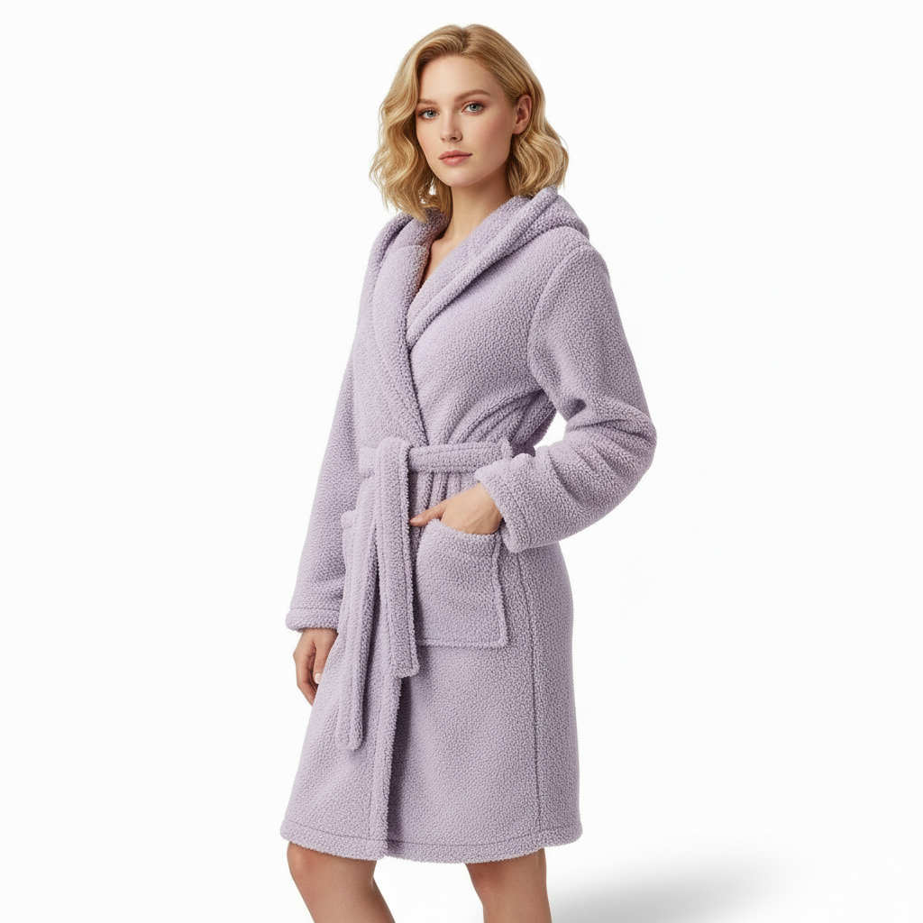 Winter Coral Velvet Nightgown (New Collection)