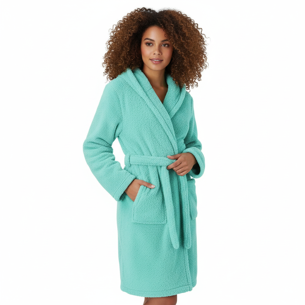 Winter Coral Velvet Nightgown (New Collection)